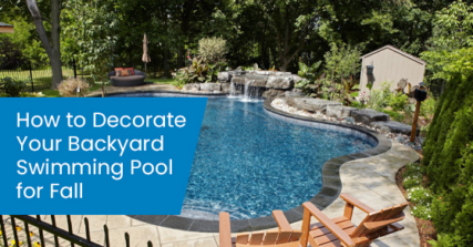 How to decorate your backyard swimming pool for fall